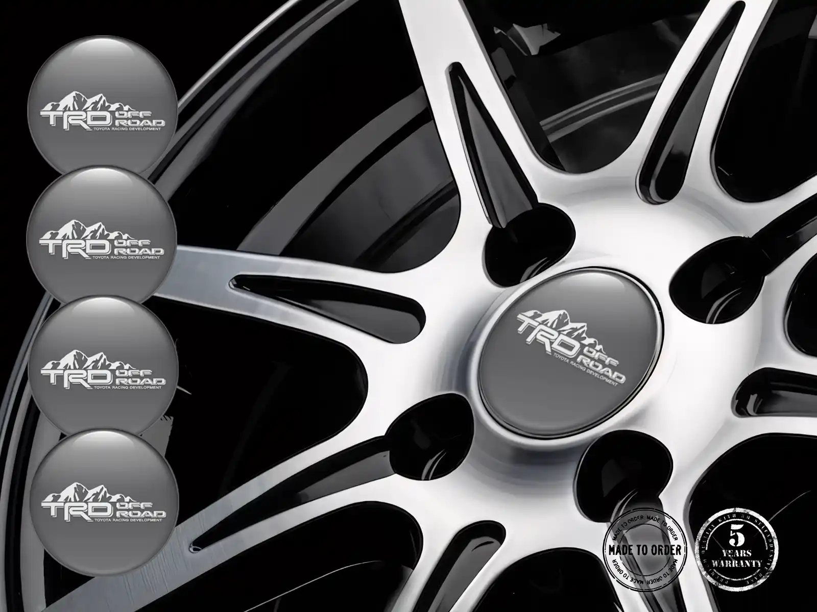Toyota TRD Emblemas de Rueda Custom Horizonte Racing Marca